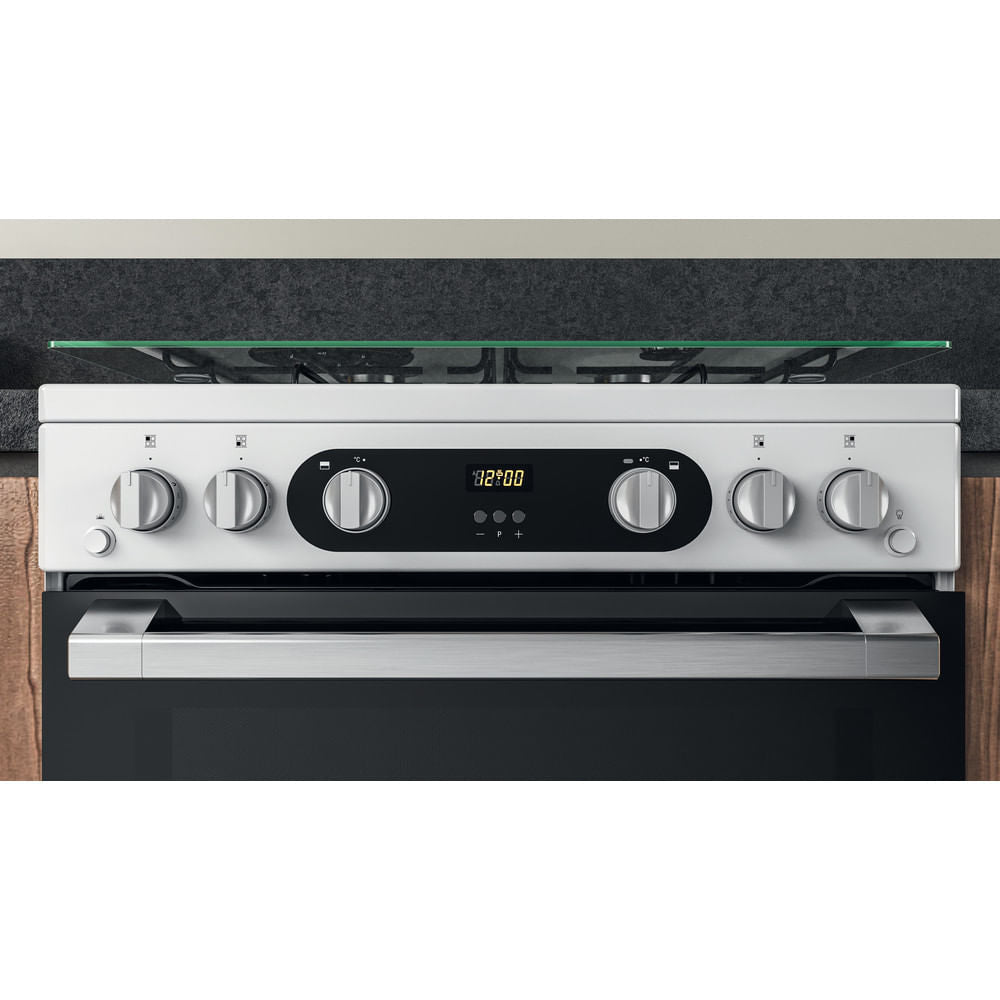 Hotpoint HD67G02CCW/UK Double Cooker - White