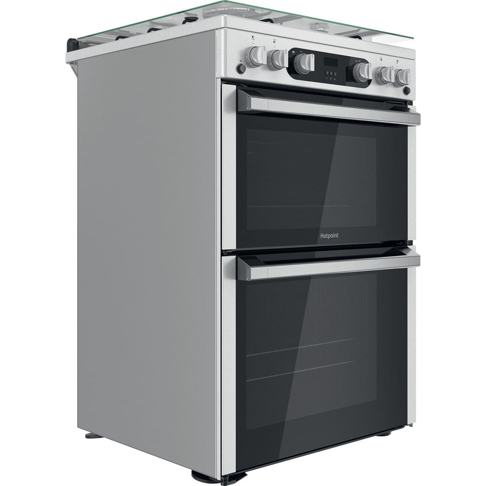 Hotpoint HDM67G0C2CX/UK Double Cooker - Inox