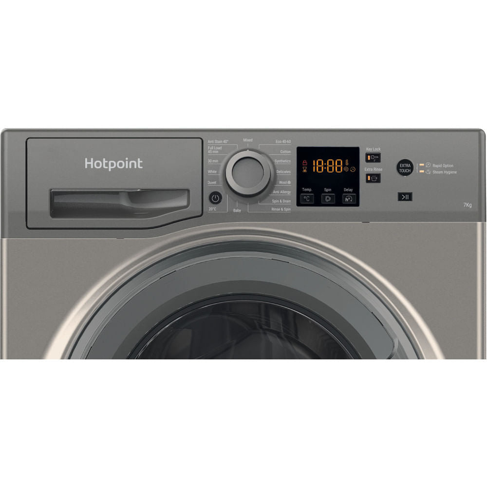 Hotpoint NSWF 743U GG UK N Washing Machine - Graphite