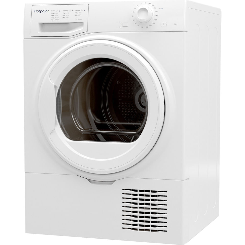 Hotpoint Optimal Temperature Condenser Tumble Dryer - White - 7kg - B Rated - H2 D71W UK