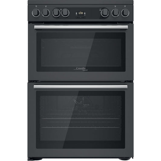 Hotpoint CD67V9H2CA(UK) Electric Freestanding 60cm Double Cooker - Dark Grey