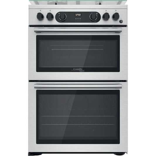 Cannon by Hotpoint Freestanding Gas Cooker - Double Oven CD67G0CCX/UK