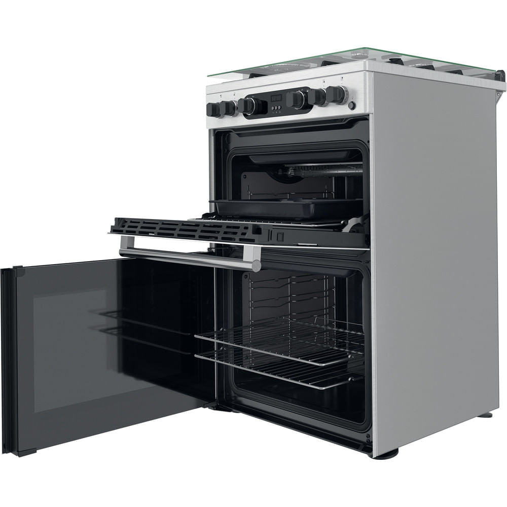 Cannon by Hotpoint Freestanding Gas Cooker - Double Oven CD67G0CCX/UK