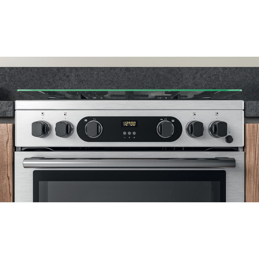 Cannon by Hotpoint Freestanding Gas Cooker - Double Oven CD67G0CCX/UK