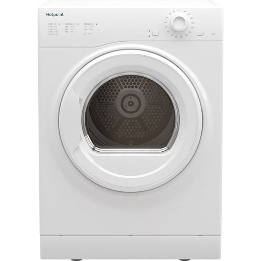 Hotpoint Optimal Temprature Air Vented Tumble Dryer - White - 8kg - C Rated - H1 D80W UK