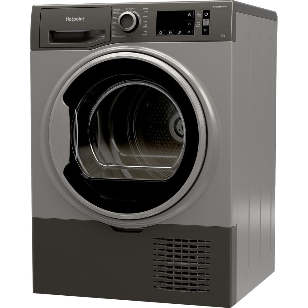 Hotpoint CreaseCare Condenser Tumble Dryer - Graphite - 8kg - B Rated - H3 D81GS UK