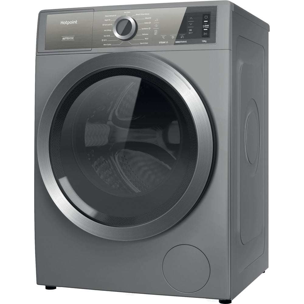 Hotpoint H8 W046SB UK Washing Machine - Silver