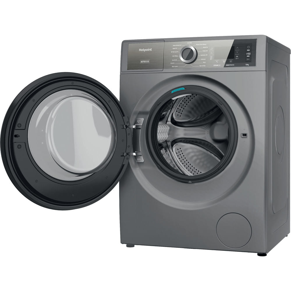 Hotpoint H8 W046SB UK Washing Machine - Silver