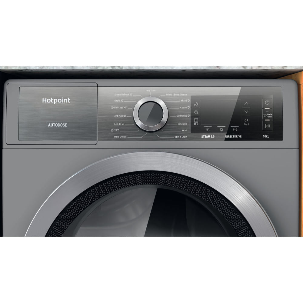 Hotpoint H8 W046SB UK Washing Machine - Silver