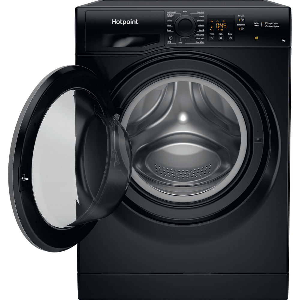 Hotpoint NSWM 743U BS UK N Washing Machine - Black