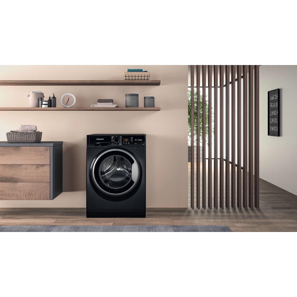 Hotpoint NSWM 743U BS UK N Washing Machine - Black