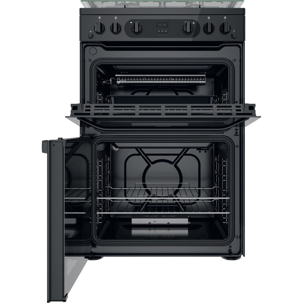 Hotpoint HDM67G0CCB/UK Double Cooker - Black