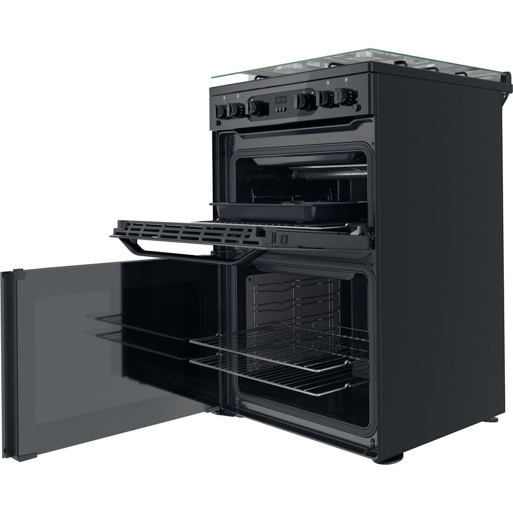 Hotpoint HDM67G0CCB/UK Double Cooker - Black