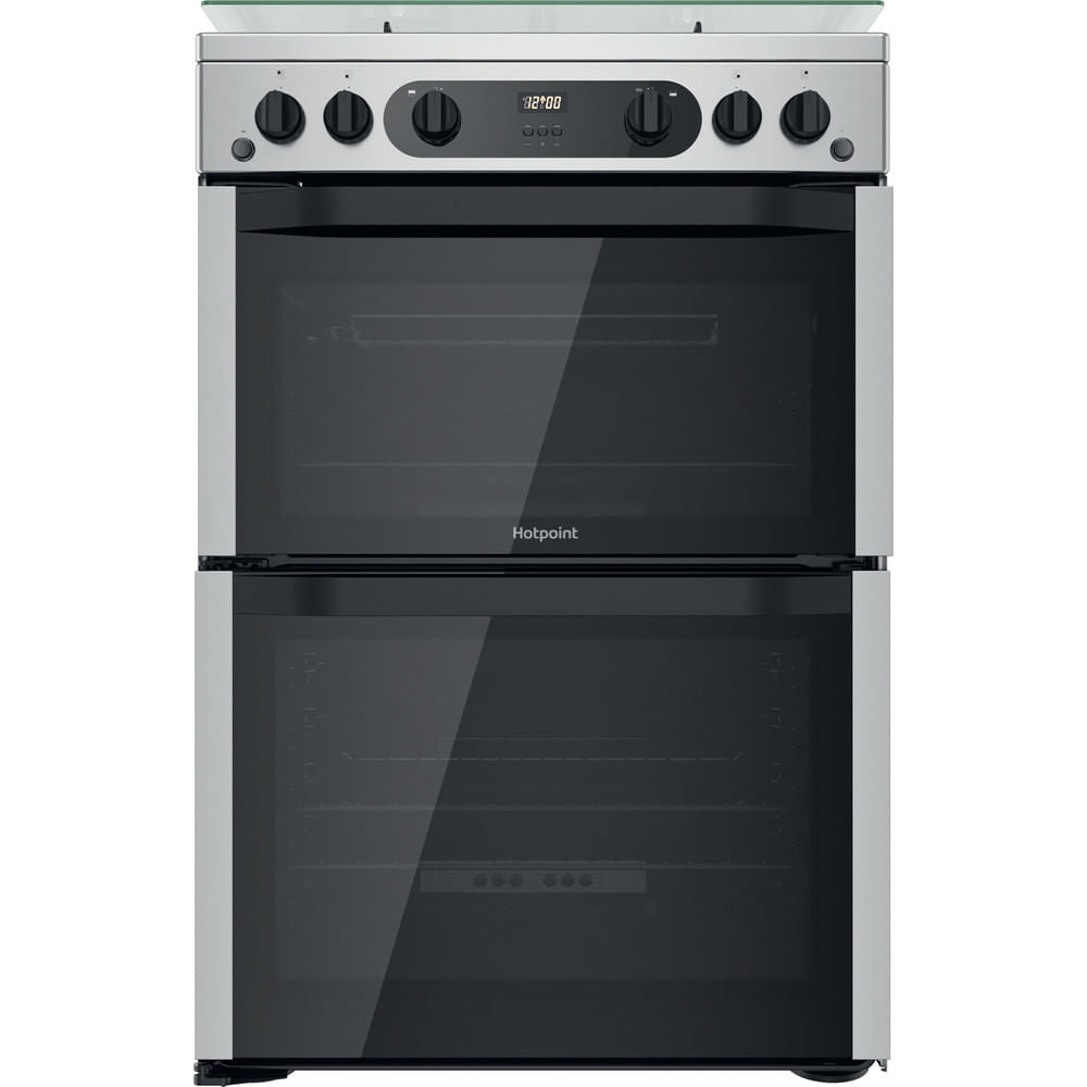 Hotpoint HDM67G0CCXUK 60cm Double Gas Cooker - Inox