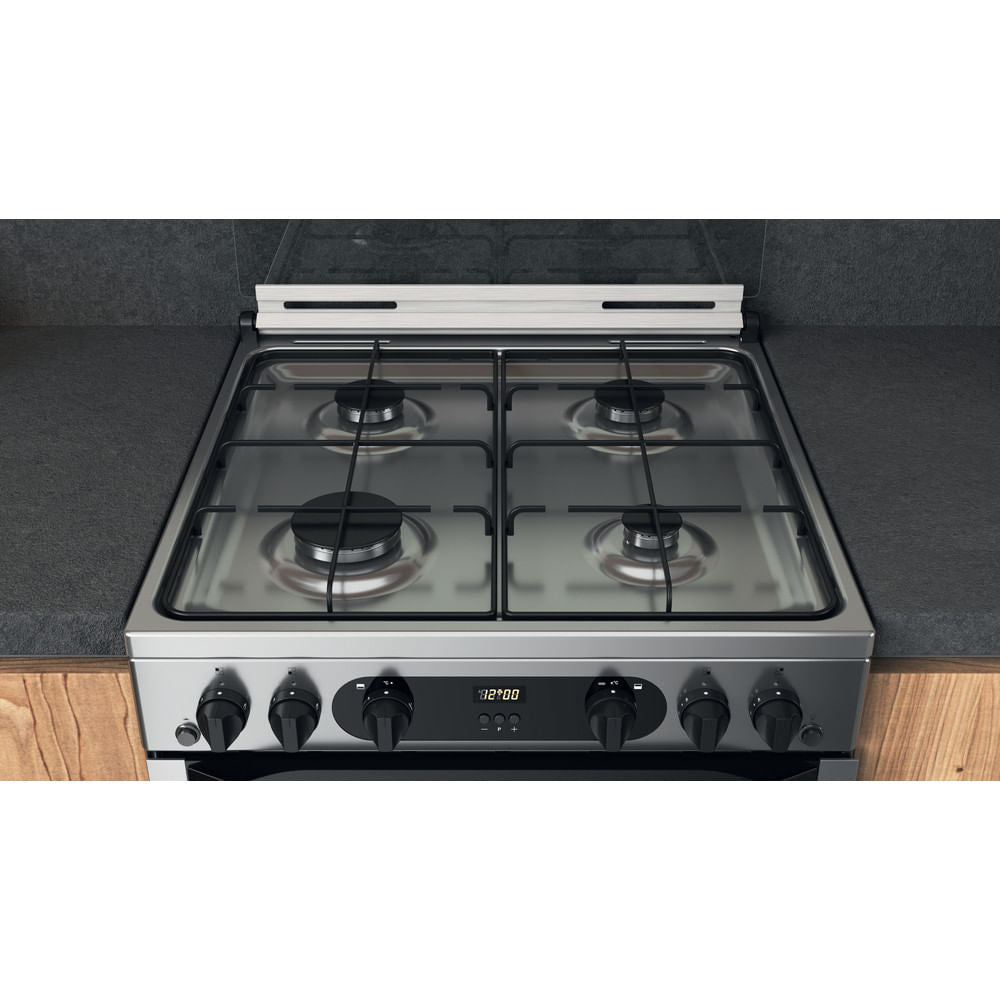 Hotpoint HDM67G0CCXUK 60cm Double Gas Cooker - Inox