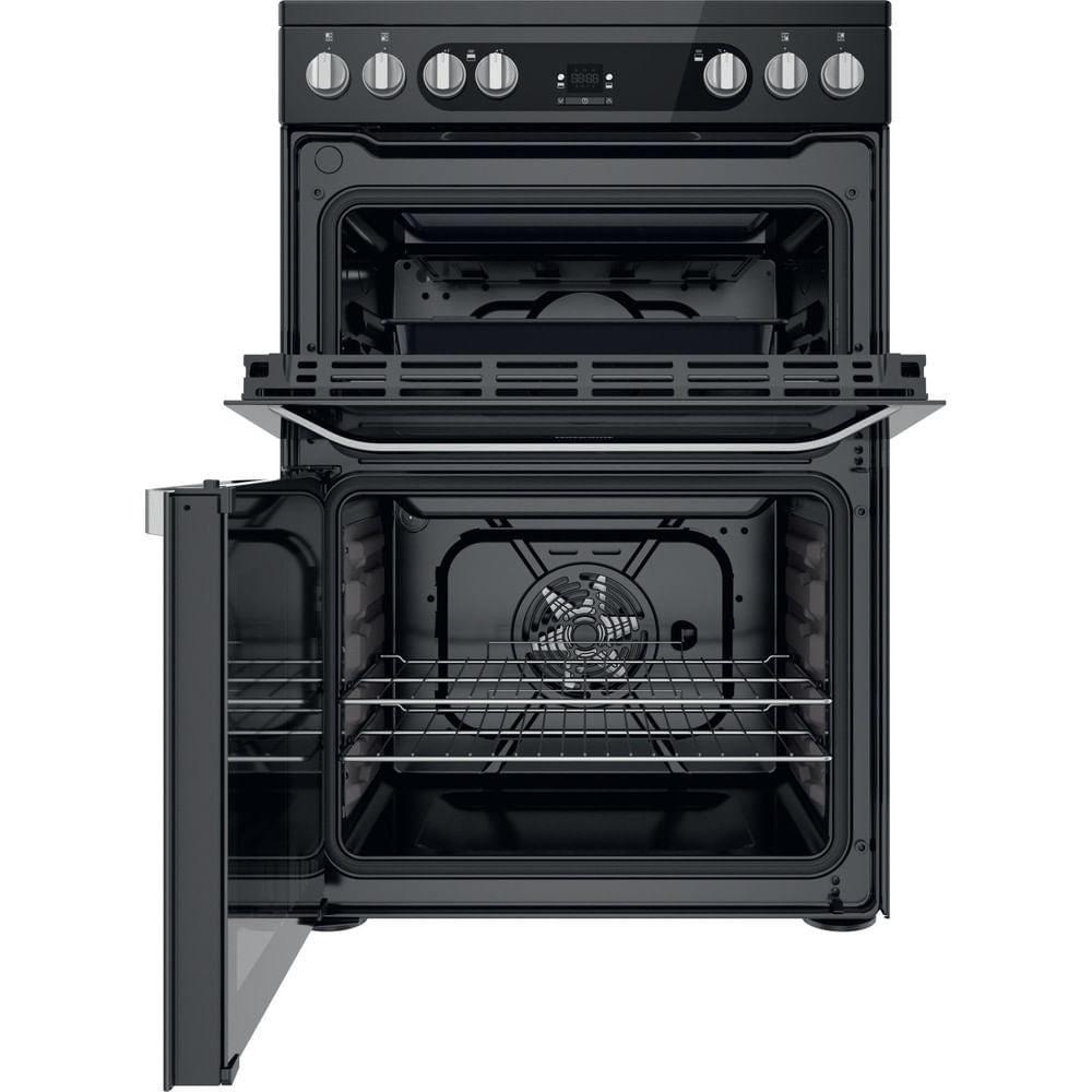 Hotpoint HDM67V9HCBU Electric Double Cooker - Black