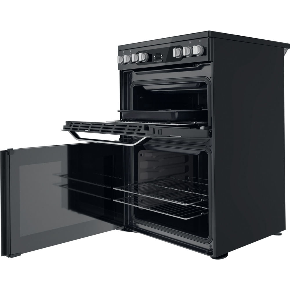 Hotpoint HDM67V9HCBU Electric Double Cooker - Black