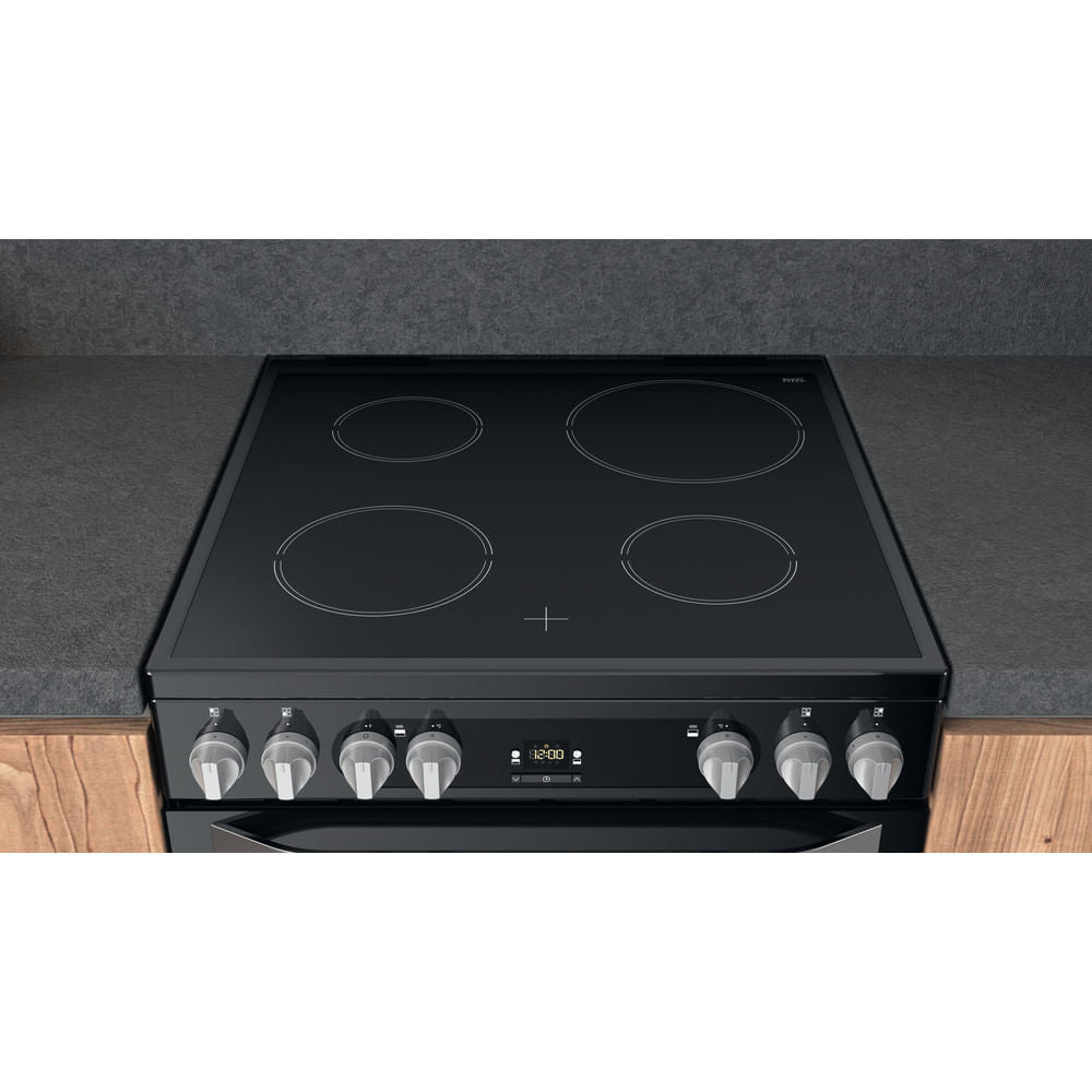 Hotpoint HDM67V9HCBU Electric Double Cooker - Black