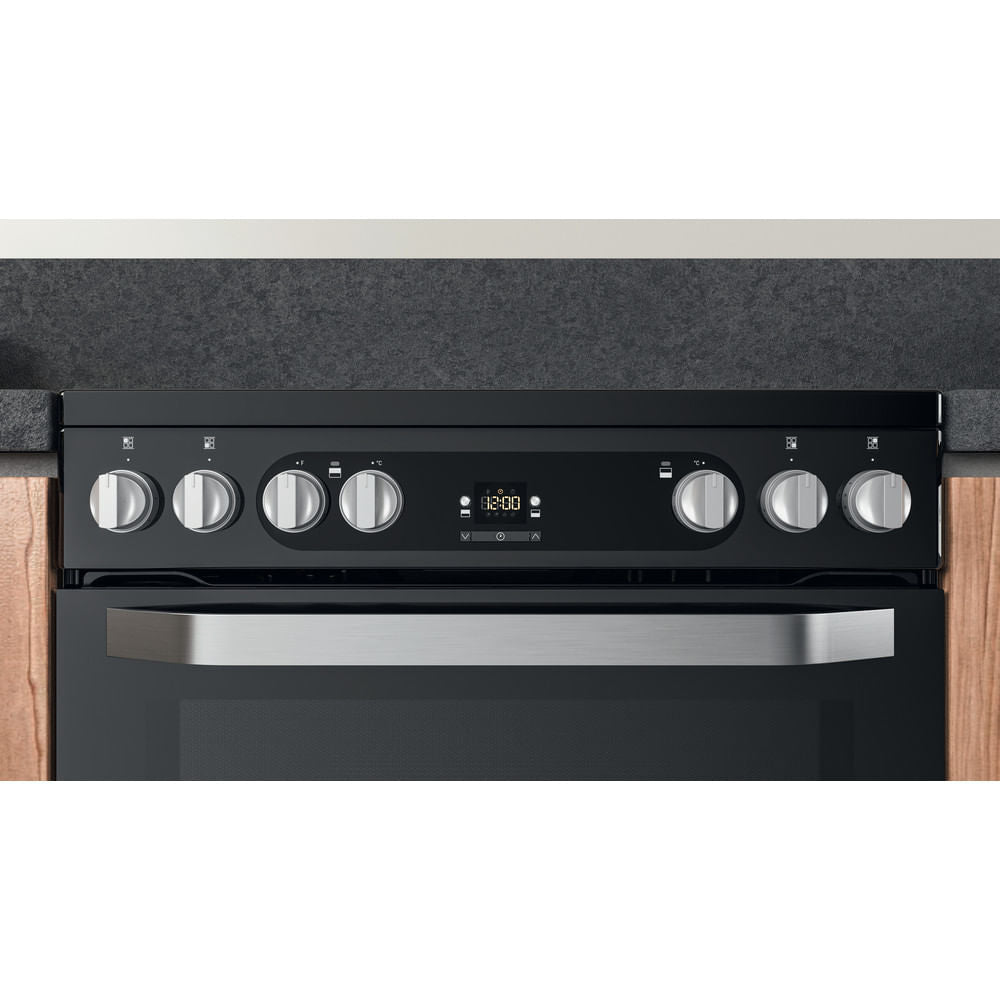 Hotpoint HDM67V9HCBU Electric Double Cooker - Black