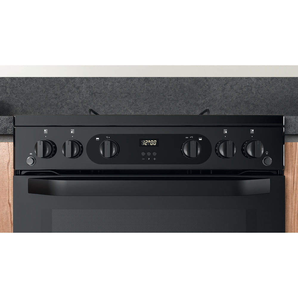 Hotpoint HDM67G0CMB/UK Double Cooker - Black