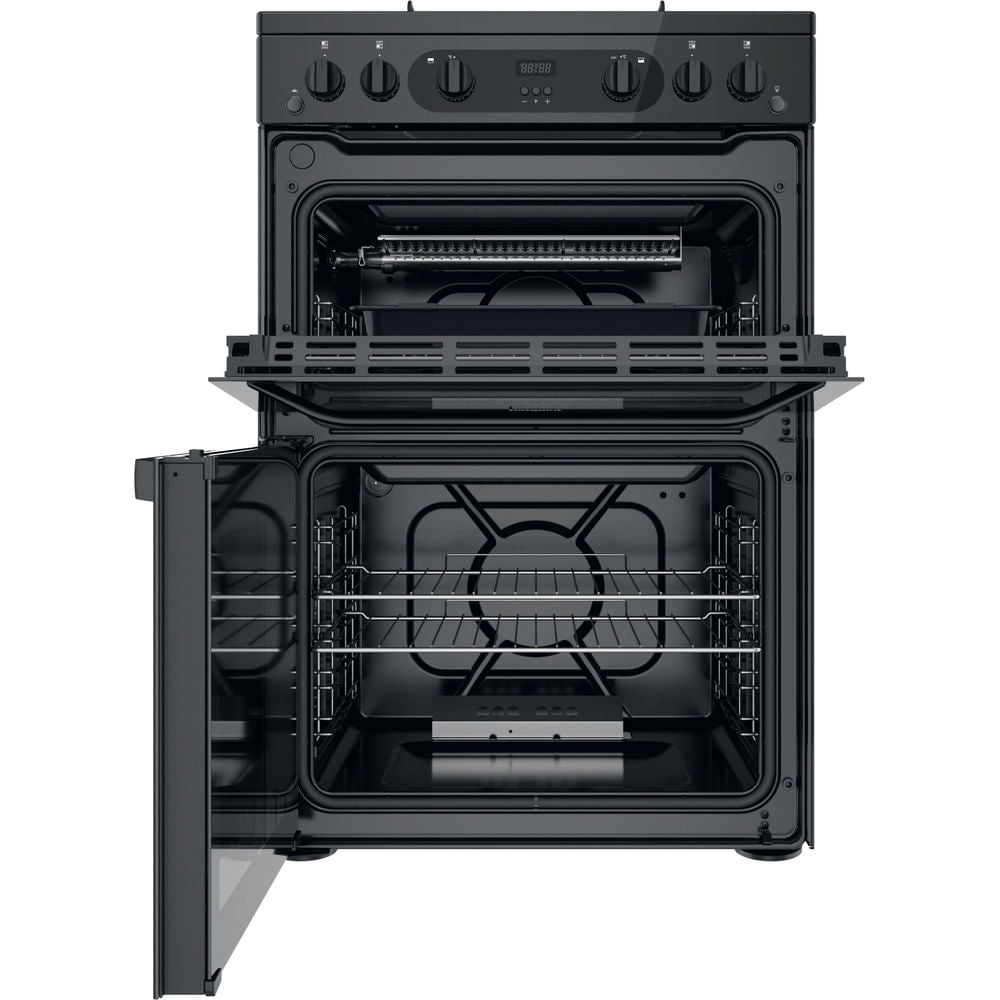 Hotpoint HDM67G0CMB/UK Double Cooker - Black