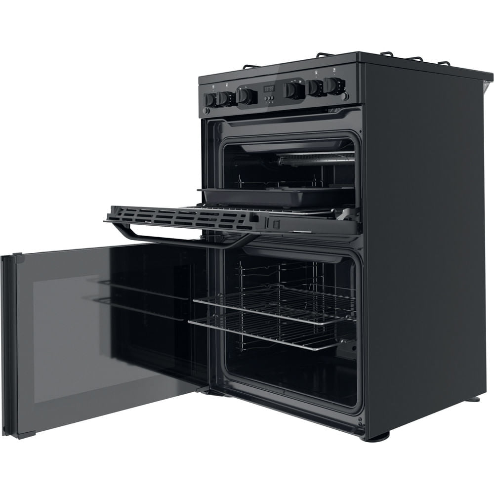 Hotpoint HDM67G0CMB/UK Double Cooker - Black