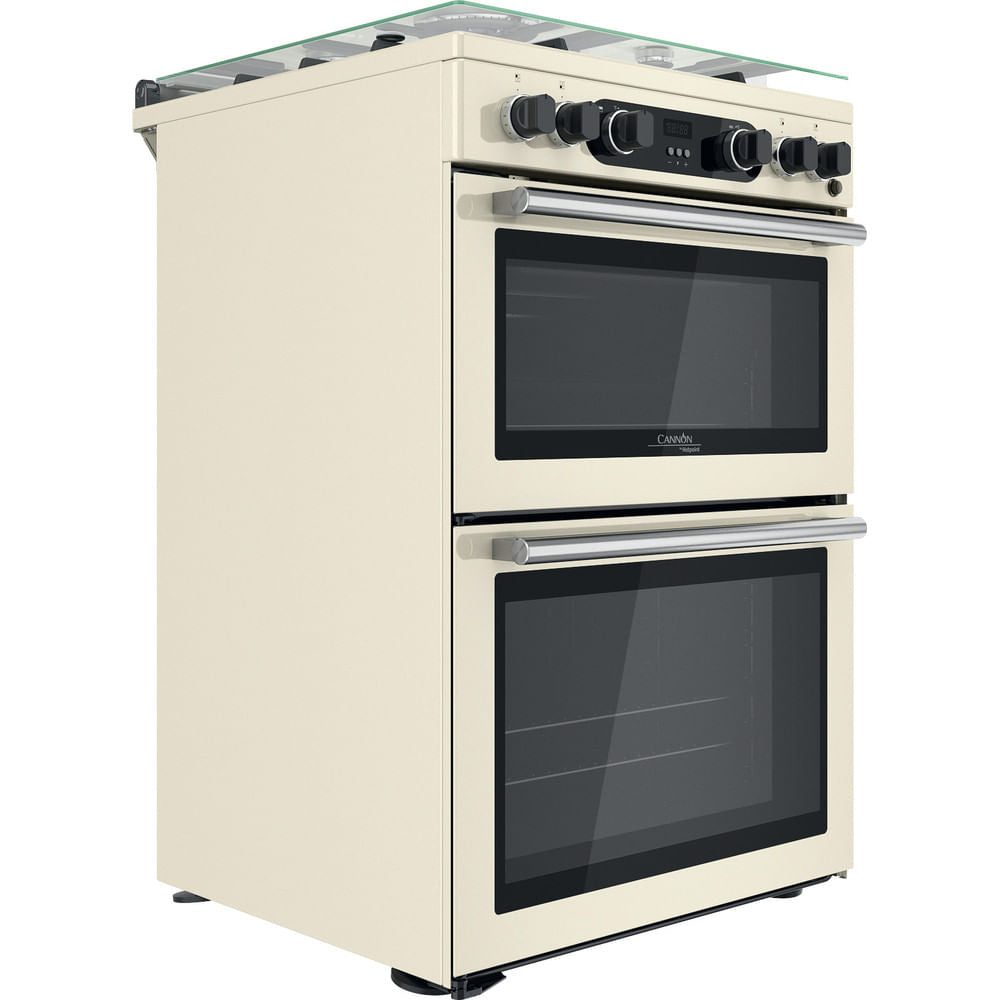 Hotpoint CD67G0C2CJUK Gas Cooker - 60Cm - Double Oven - Jasmine