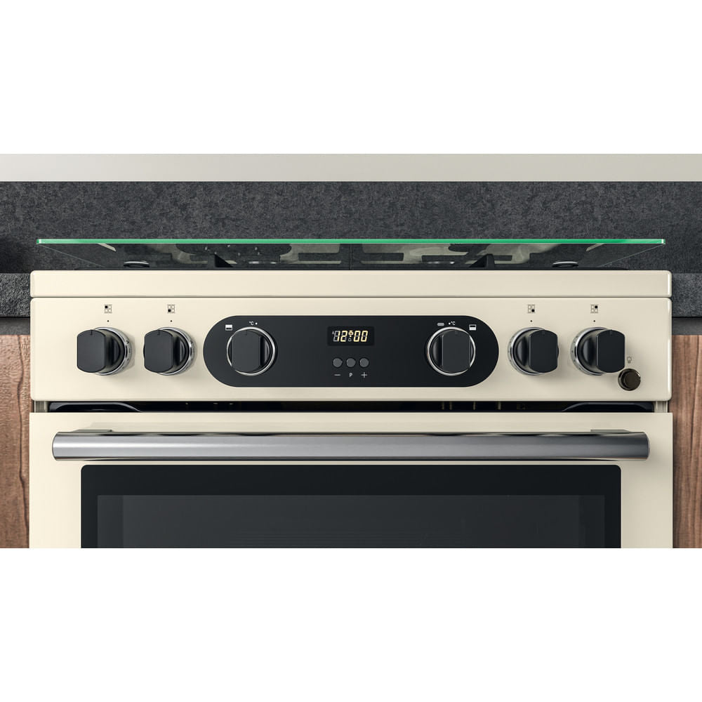 Hotpoint CD67G0C2CJUK Gas Cooker - 60Cm - Double Oven - Jasmine