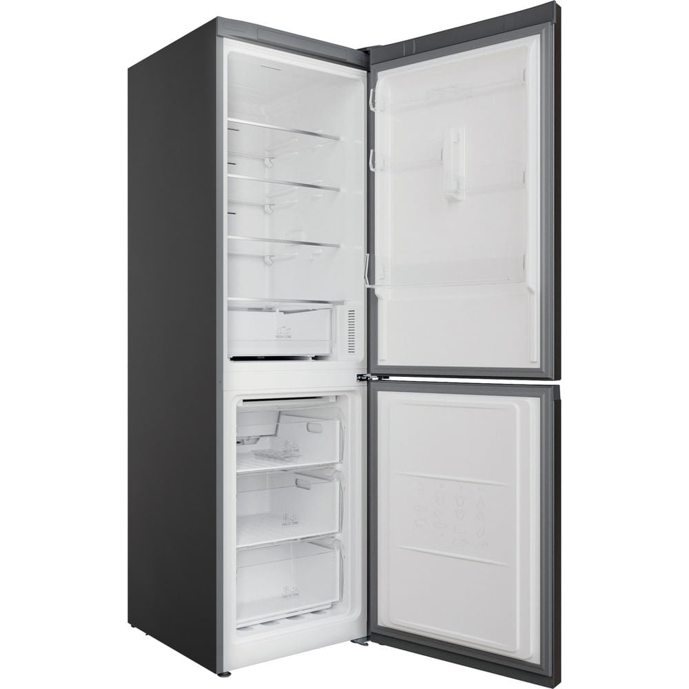 Hotpoint H5X 82O SX Fridge Freezer - Satin Stainless Steel