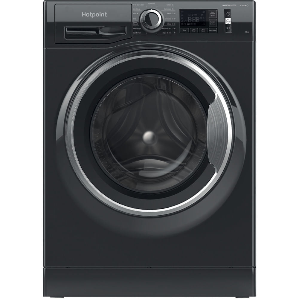 Hotpoint ActiveCare Washing Machine - Black - 9kg - 1400 RPM - A Rated - NM11 946 BC A UK N