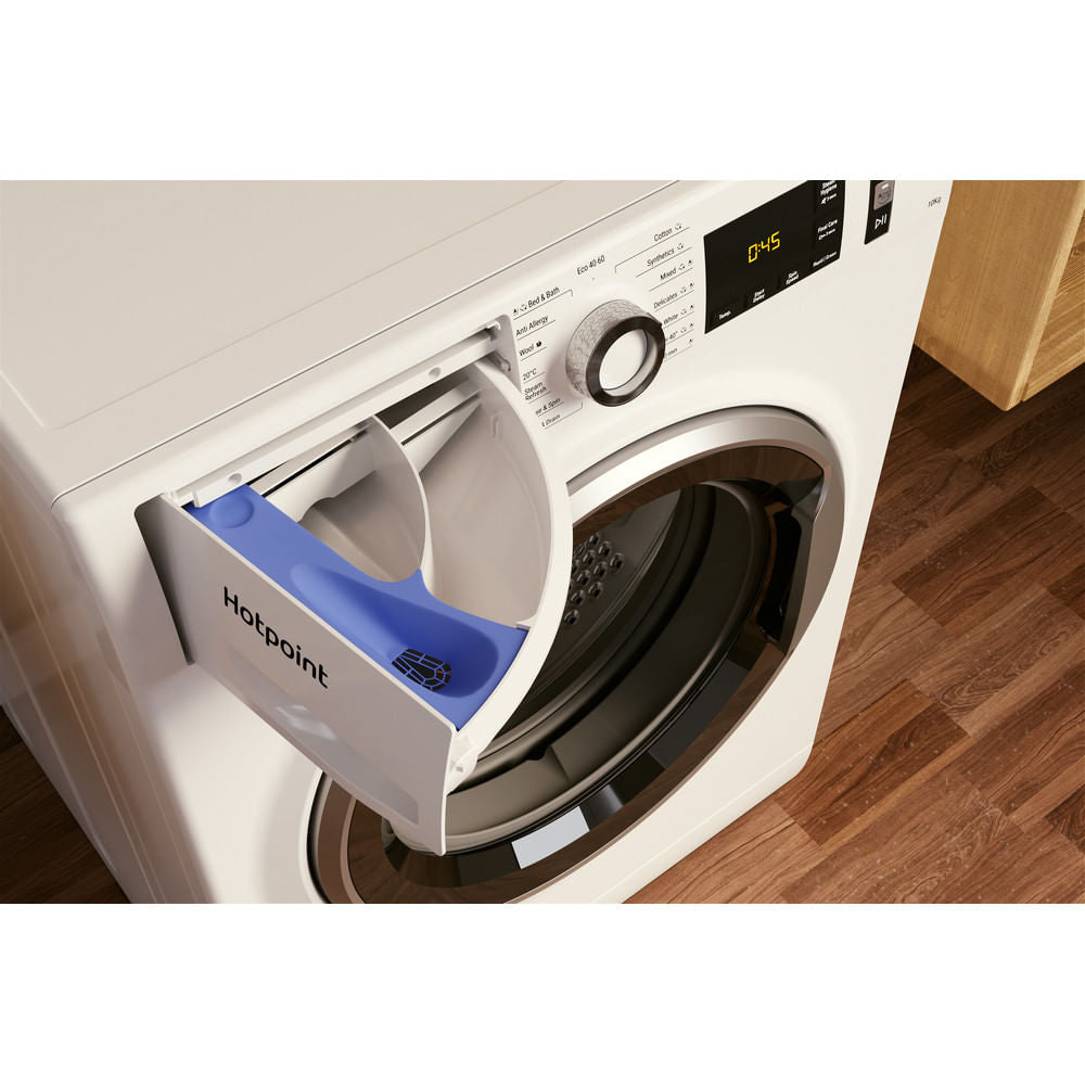 Hotpoint ActiveCare Washing Machine - White - 10kg - 1400RPM - A Rated - NM11 1046 WC A UK N