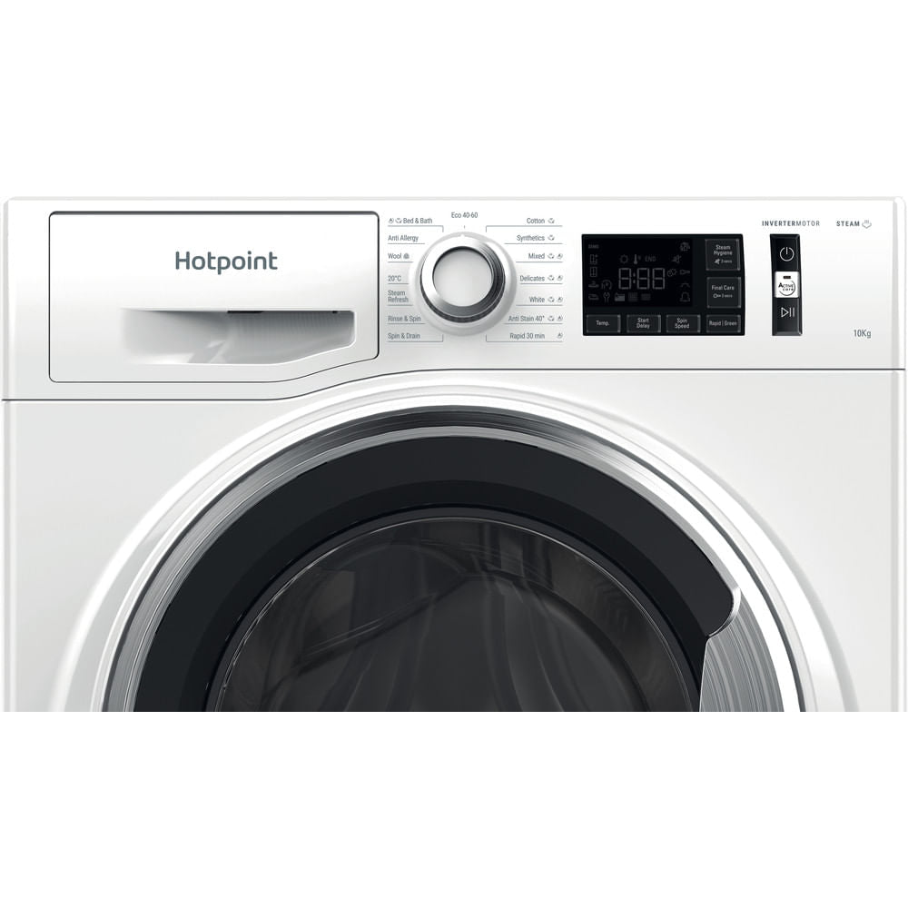 Hotpoint ActiveCare Washing Machine - White - 10kg - 1600RPM - B Rated - NM11 1065 WC A UK N