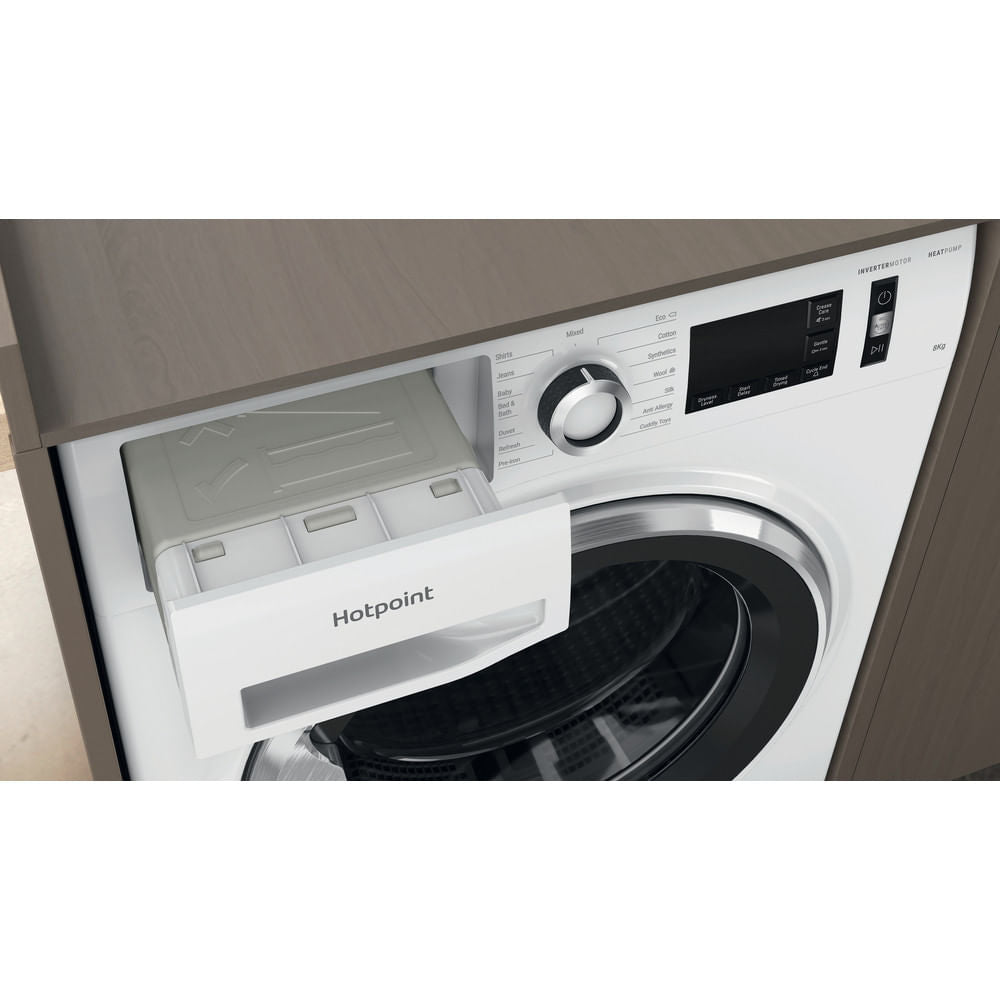 Hotpoint ActiveCare Heat Pump Tumble Dryer - White - 8kg - A++ Rated - NT M11 82XB