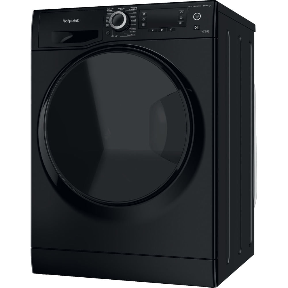 Hotpoint ActiveCare 9+7KG Washer Dryer with 1600 rpm - Black - NDD 9725 BDA UK