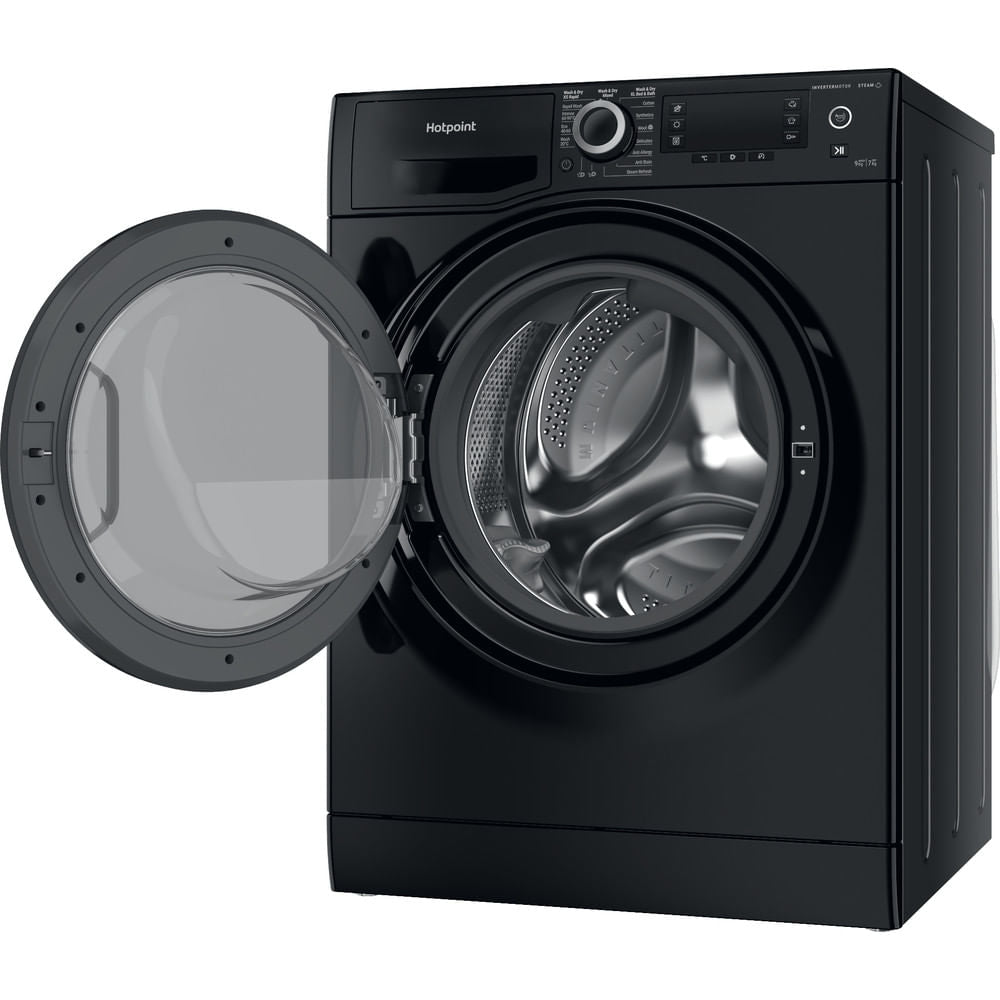 Hotpoint ActiveCare 9+7KG Washer Dryer with 1600 rpm - Black - NDD 9725 BDA UK