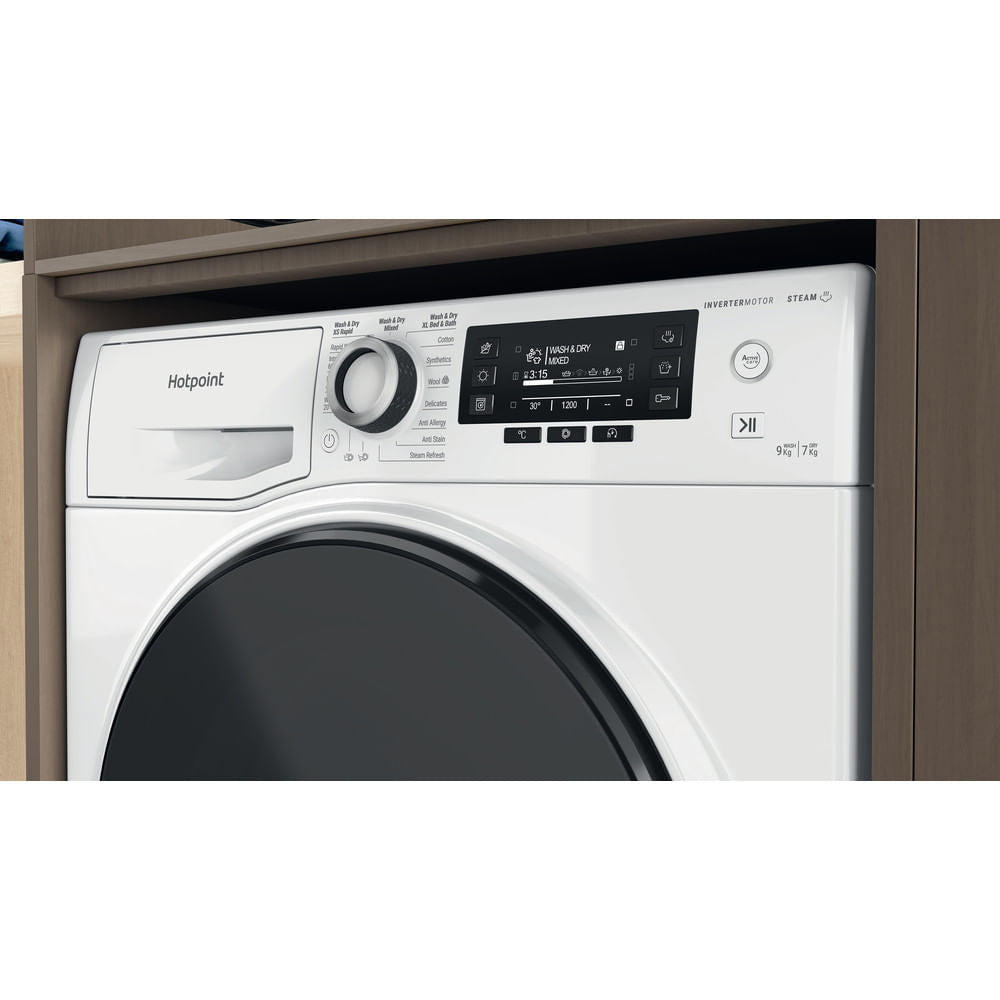 Hotpoint ActiveCare 9+7KG Washer Dryer with 1600 rpm - White - NDD 9725 DA UK