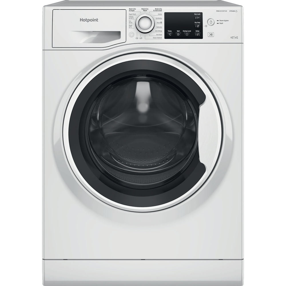 Hotpoint NDB9635WUK white 9+6kg washer dryer - freestanding