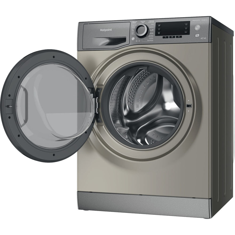 Hotpoint ActiveCare 8+6KG Graphite Freestanding Washer Dryer - NDD8636GDAUK