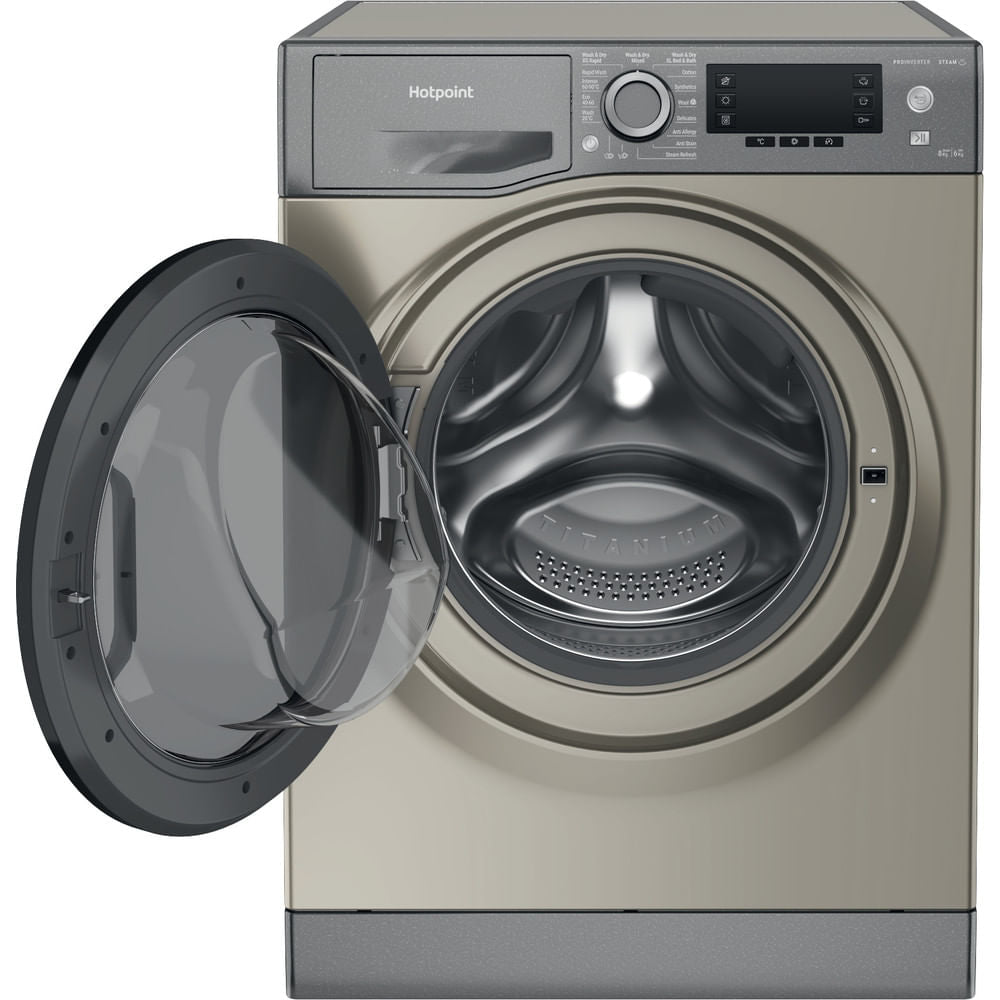 Hotpoint ActiveCare 8+6KG Graphite Freestanding Washer Dryer - NDD8636GDAUK