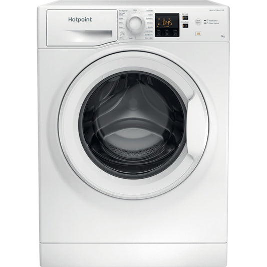 Hotpoint AntiStain40 Washing Machine - White - 8kg - 1400RPM - B Rated - NSWR 845C WK UK N