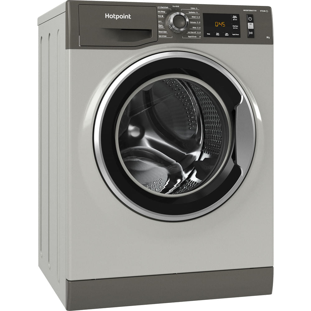 Hotpoint ActiveCare Washing Machine - Graphite - 9kg - 1600 RPM - B Rated - NM11 965 GC A UK N