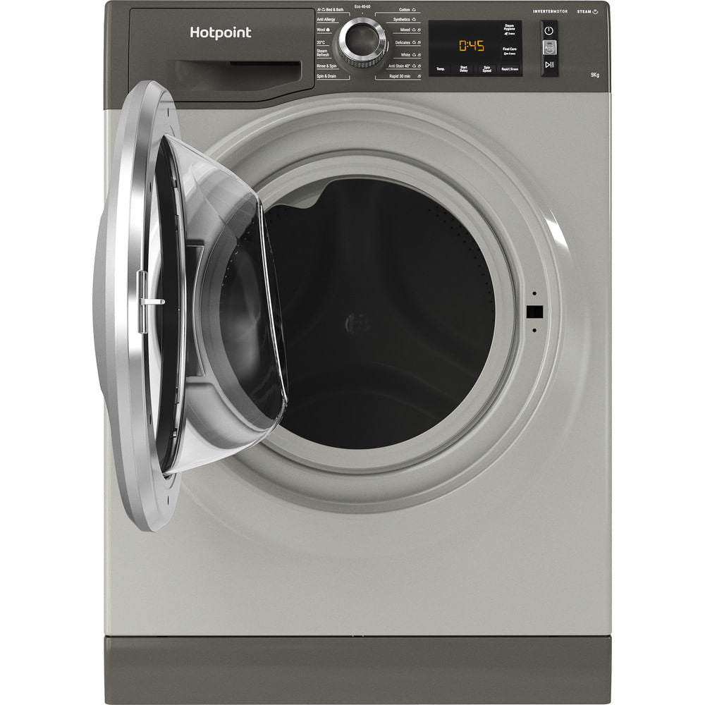 Hotpoint ActiveCare Washing Machine - Graphite - 9kg - 1600 RPM - B Rated - NM11 965 GC A UK N