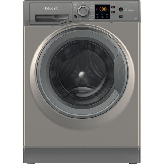 Hotpoint AntiStain40 Washing Machine - Graphite - 10kg - 1400RPM - B Rated - NSWM1045CGGUKN