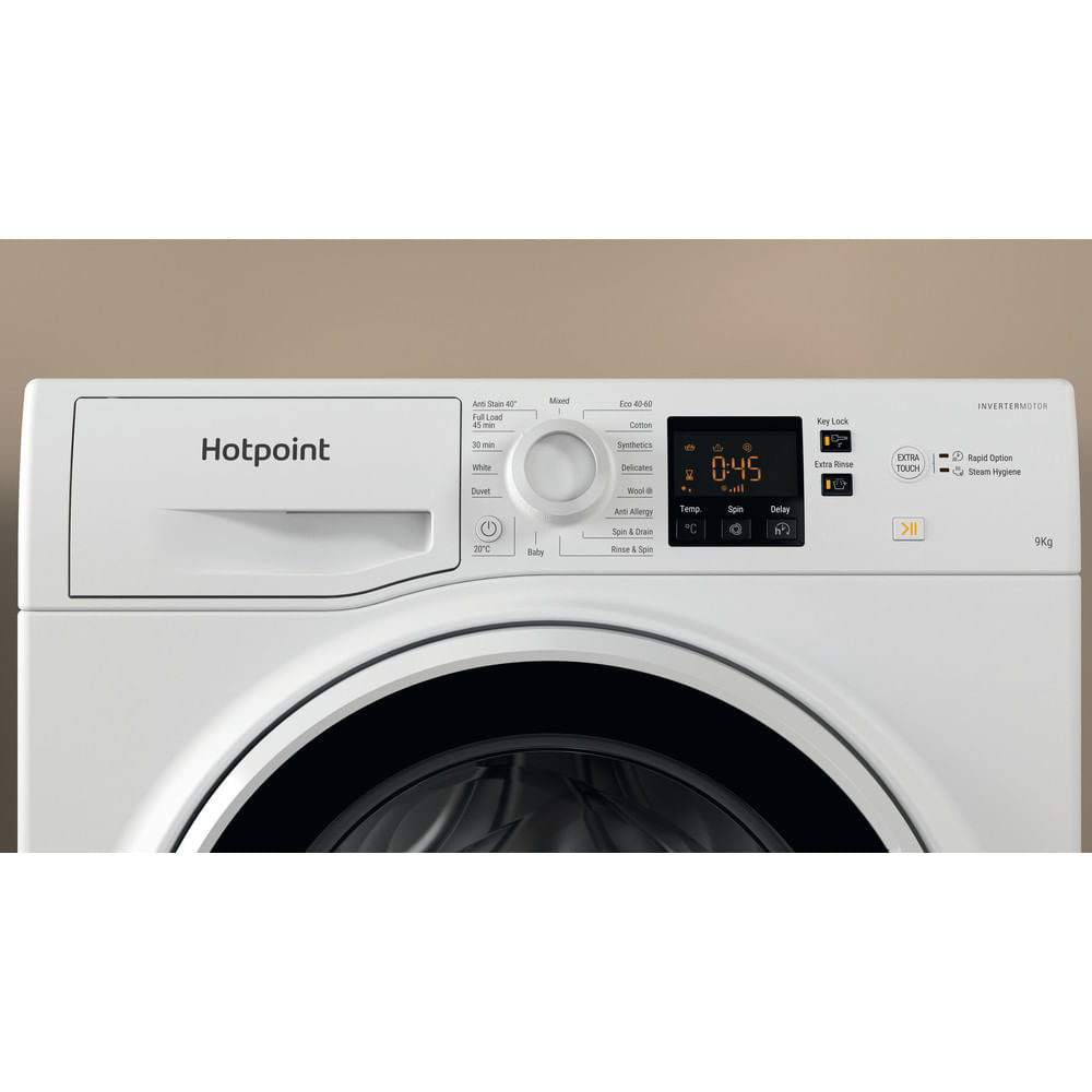 Hotpoint NSWA945CWWUKN White 9kg Freestanding Washing Machine