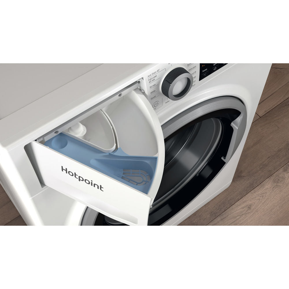 Hotpoint AntiStain40 Washing Machine - White - 9kg - 1600RPM - B Rated - NSWE965CWSUKN