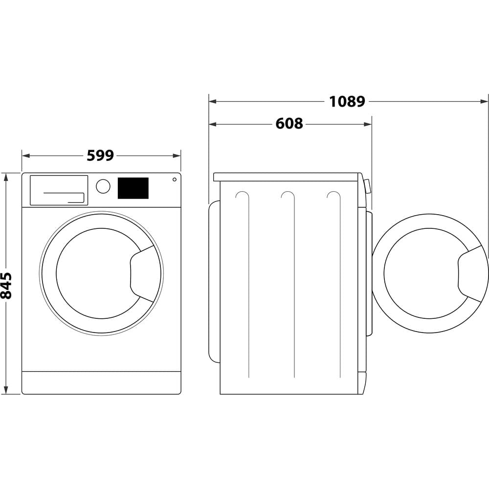 Hotpoint LoadDetect Washing Machine - White - 8kg - 1400RPM - B Rated - H6 W845WB UK