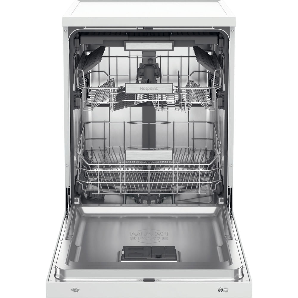 Hotpoint Full Size Freestanding Dishwasher - White - 15 Place Settings - C Rated - H7F HS41 UK