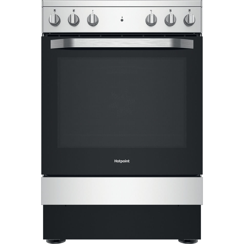 Hotpoint HS67V5KHXUK Silver Electric Single Cooker