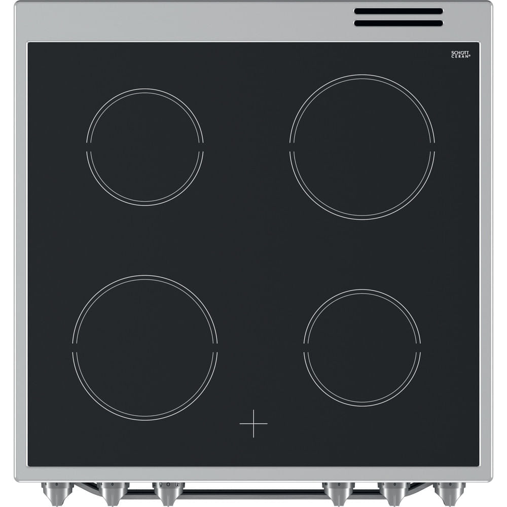 Hotpoint HS67V5KHXUK Silver Electric Single Cooker