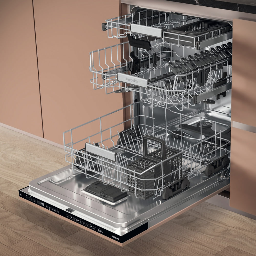 Hotpoint Hydroforce H8I HP42 L UK Built-In 14 Place Setting Dishwasher